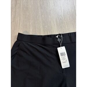 EILEEN FISHER Wide Leg Pants Women's XL Black Crepe Viscose Stretch New $238